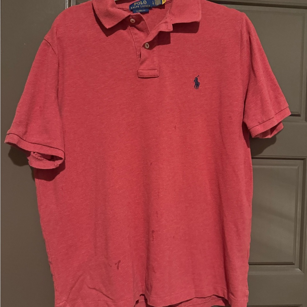 Ralph Lauren Men's Polo Shirt in Rich Red